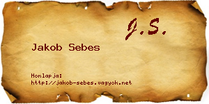Jakob Sebes névjegykártya
